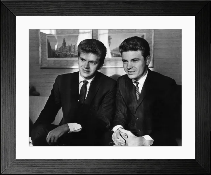 Framed Print : Everly Brothers from left: Phil And Don September 1963 Framed Print : Everly Brothers from left: Phil And Don September 1963