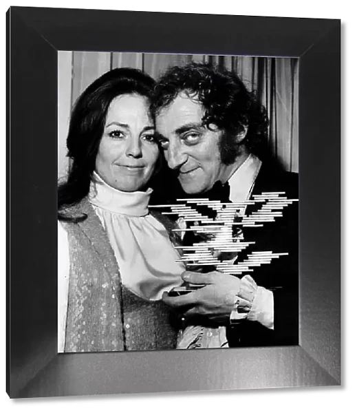 Marty Feldman Comedian with his wife Lauretta at the 1968 Awards of the Guild of