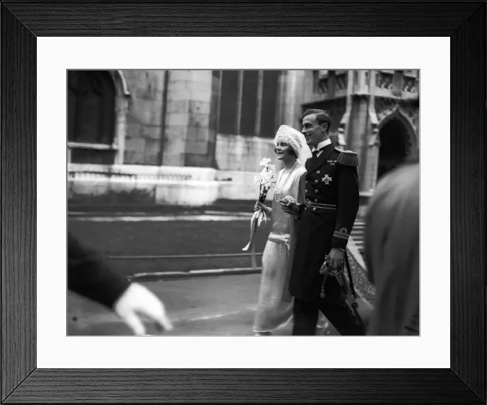 Framed Print : Wedding of Louis Mountbatten to Edwina Ashley July 1922 vfr1 Framed Print : Wedding of Louis Mountbatten to Edwina Ashley July 1922 vfr1