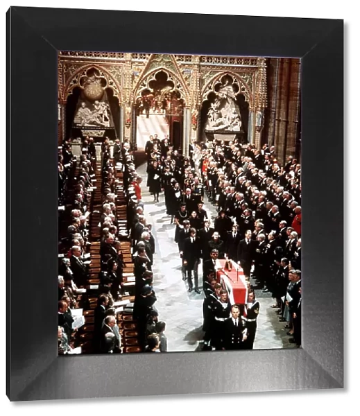 Funeral of Earl Mountbatten in Westminster Abbey