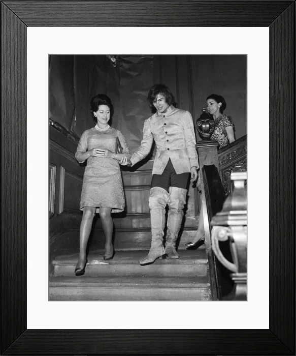 Framed Print : Princess Margaret with Margot Fonteyn & Rudolf Nureyev 1968