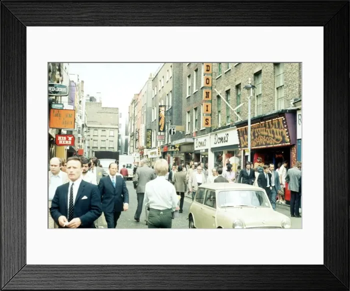 : Carnaby Street, London. Image shows many of the trendy boutiques that lined the street : Carnaby Street, London. Image shows many of the trendy boutiques that lined the street