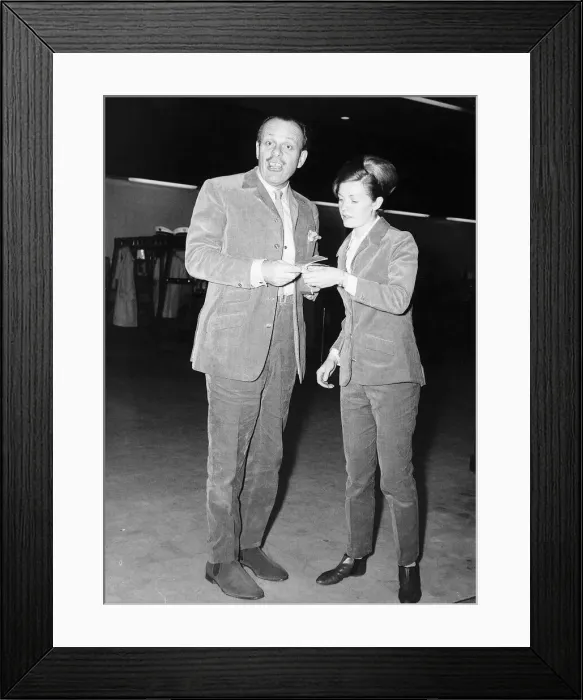 Framed Print : Terry Thomas with his wife