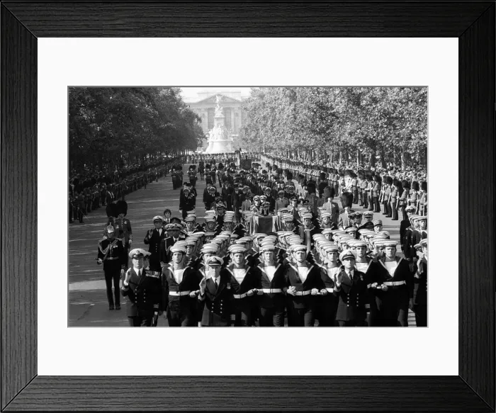 Framed Print : Earl Mountbatten Funeral Procession, Sep 1979 Framed Print : Earl Mountbatten Funeral Procession, Sep 1979