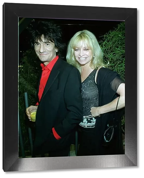 Ronnie Wood and wife Jo Wood at Home nightclub Sept 1999 Ronnie Wood at