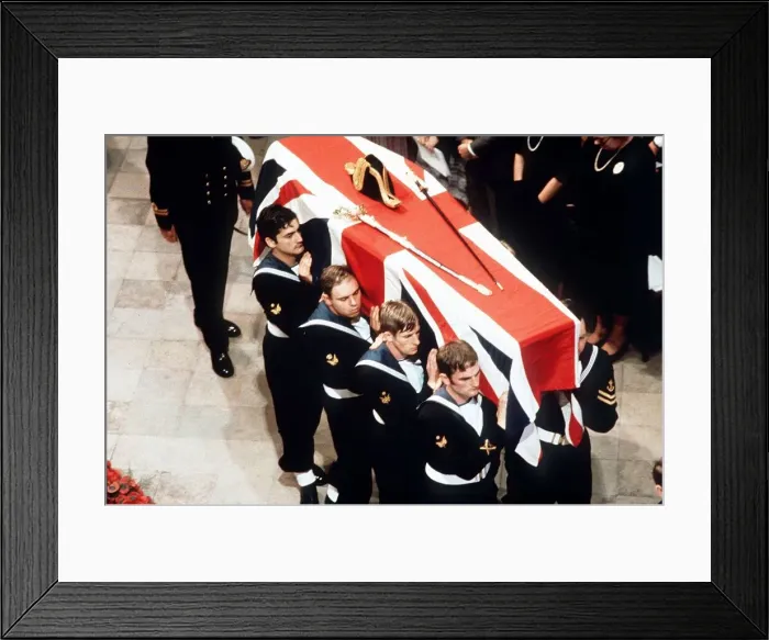 Framed Print : Funeral of Earl Mountbatten September 1979 Framed Print : Funeral of Earl Mountbatten September 1979
