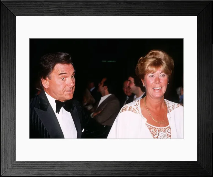 Framed Print : Bob Monkhouse and wife at the Bob Hope ball Framed Print : Bob Monkhouse and wife at the Bob Hope ball