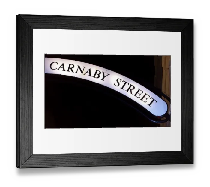: Carnaby Street, London. Street Sign. 11th February 1992 : Carnaby Street, London. Street Sign. 11th February 1992
