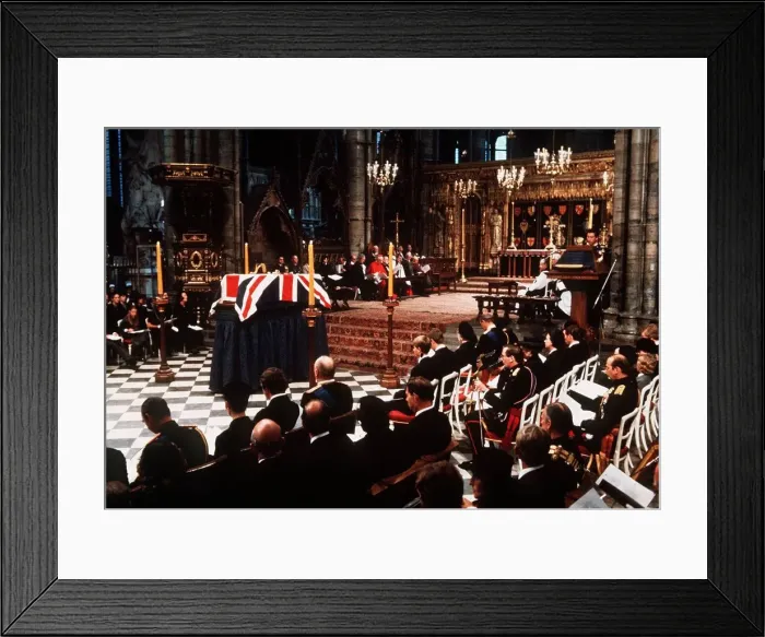 Framed Print : Funeral of Earl Mountbatten Westminster Abbey 1979 Framed Print : Funeral of Earl Mountbatten Westminster Abbey 1979