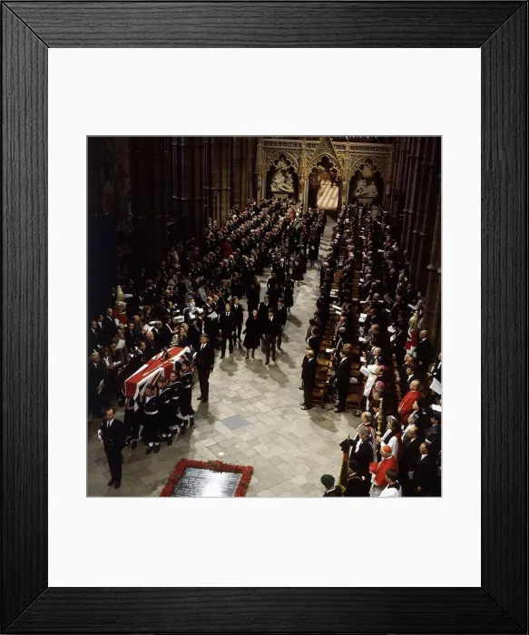 Framed Print : Funeral Of Earl Mountbatten Framed Print : Funeral Of Earl Mountbatten
