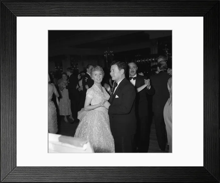 Framed Print : Petula Clark 1958 Variety Club party with Alan Freeman Singer Framed Print : Petula Clark 1958 Variety Club party with Alan Freeman Singer