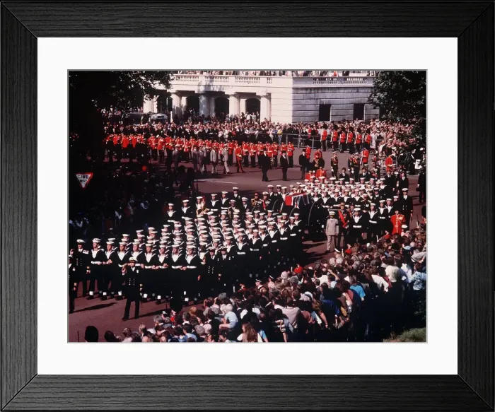 Framed Print : Funeral of Earl Mountbatten the uncle of Queen Elizabeth N  /  A UK