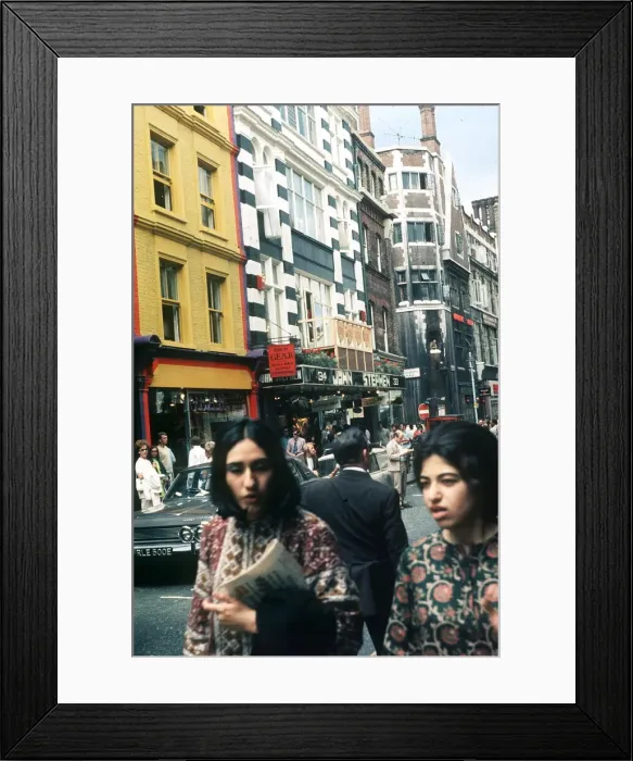 Framed Print : Carnaby Street, London. Fashion mecca in the 1960s. Circa 1968 Framed Print : Carnaby Street, London. Fashion mecca in the 1960s. Circa 1968