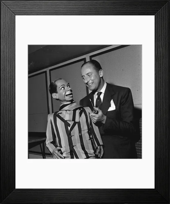 Framed Print : Archie Andrews 1958 ventriloquists dummy with Peter Brough ventriloquist Framed Print : Archie Andrews 1958 ventriloquists dummy with Peter Brough ventriloquist