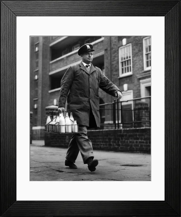 Framed Print : Eric Wainwright Former Daily Mirror reporter Milkman