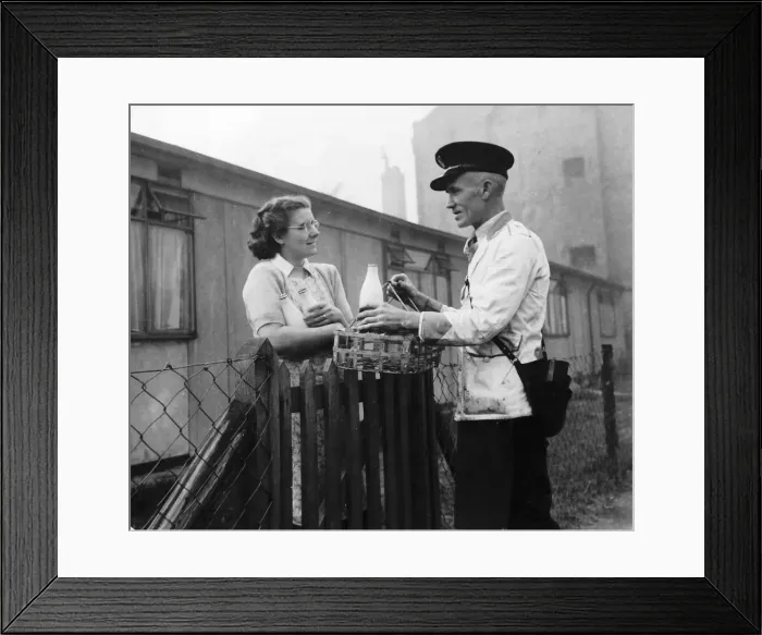 Framed Print : Mrs Bushaway and her husband get one quart of milk per week but the children are allowed Framed Print : Mrs Bushaway and her husband get one quart of milk per week but the children are allowed