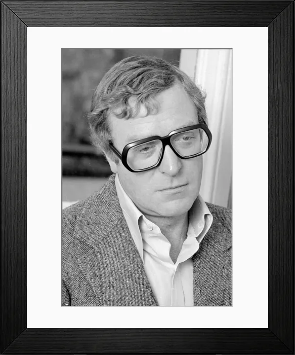Framed Print : Actor Michael Caine seen here during an interview with the Reveille newspaper during Framed Print : Actor Michael Caine seen here during an interview with the Reveille newspaper during