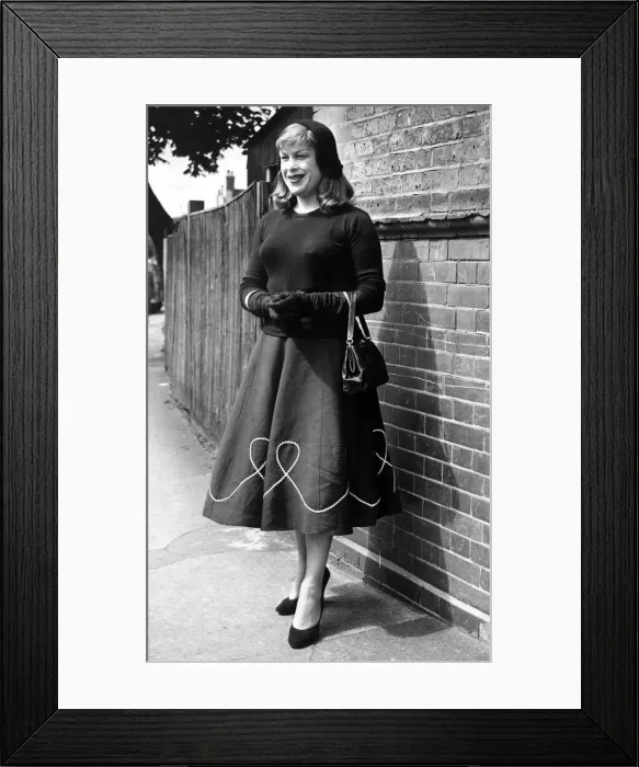Framed Print : Roberta Cowell at Croydon court, four years after a sex change