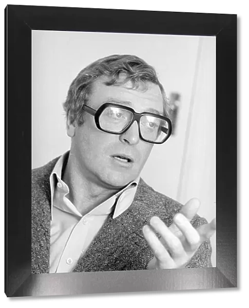 Actor Michael Caine seen here during an interview with the Reveille newspaper during