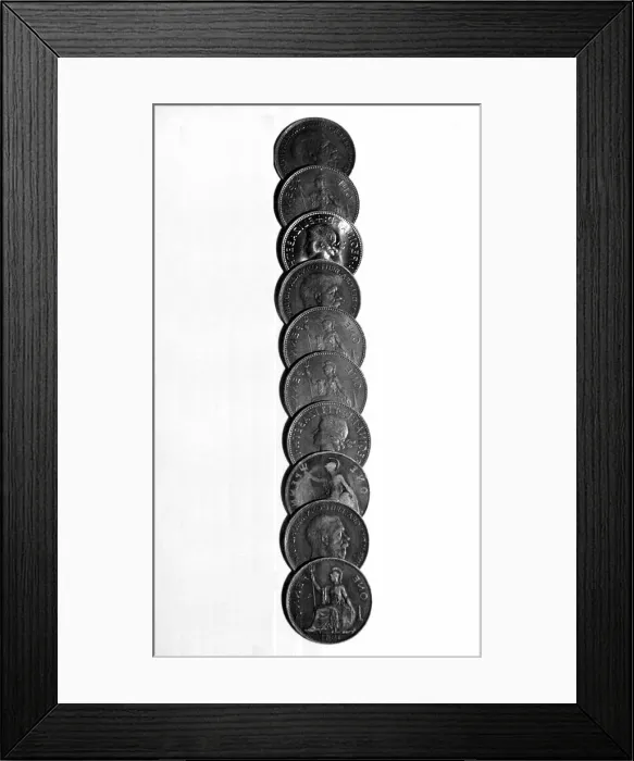Framed Print : One Penny Coin Framed Print : One Penny Coin