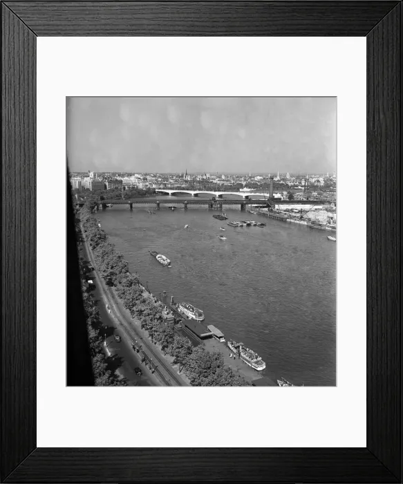 Framed Print : Scenic views of London and the River Thames. 1940s Framed Print : Scenic views of London and the River Thames. 1940s