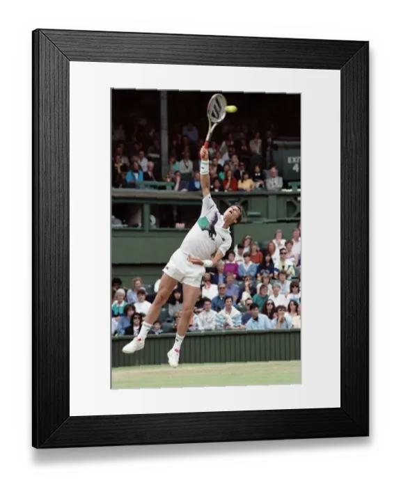 Framed Print : All England Lawn Tennis Championships at Wimbledon. Mens Singles Third Round match