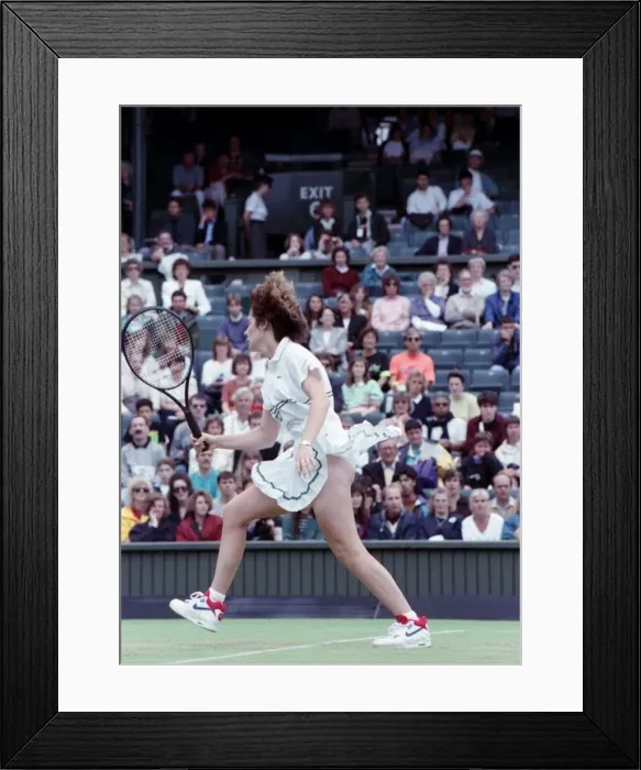 Framed Print : All England Lawn Tennis Championships at Wimbledon. Ladies Singles Fourth Round Framed Print : All England Lawn Tennis Championships at Wimbledon. Ladies Singles Fourth Round