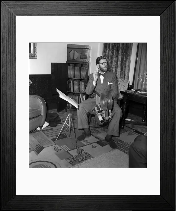 Framed Print : Derek Guyler of the BBC June 1949 O18911-002 Framed Print : Derek Guyler of the BBC June 1949 O18911-002