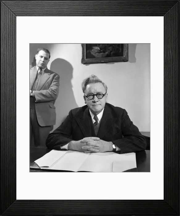 Framed Print : Labour Politician Herbert Morrison. January 1950 O22316 Framed Print : Labour Politician Herbert Morrison. January 1950 O22316