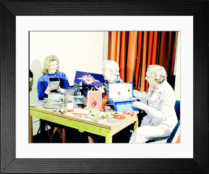Framed Print : Christmas wrappings and presents. 15th November 1974 Framed Print : Christmas wrappings and presents. 15th November 1974