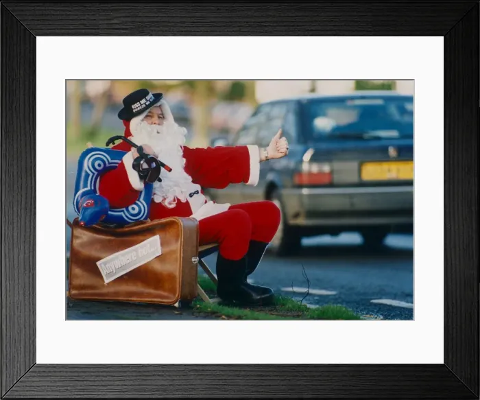 Framed Print : The seasonal deliveries ended for another year; Santa has given his reindeer the year Framed Print : The seasonal deliveries ended for another year; Santa has given his reindeer the year