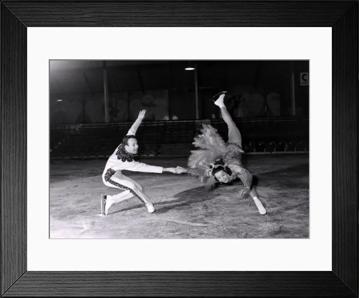 Framed Print : Skating stars all begin their careers the hard way - after a series of falls on the local Framed Print : Skating stars all begin their careers the hard way - after a series of falls on the local