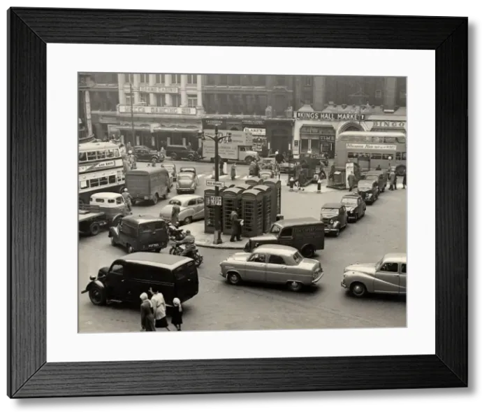 Framed Print : Old Square, Birmingham. 19 / 4 / 1955 Framed Print : Old Square, Birmingham. 19 / 4 / 1955