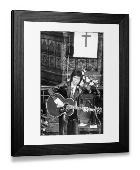 Framed Print : Cliff Richard took part in a service at Queens Road Baptist Church Framed Print : Cliff Richard took part in a service at Queens Road Baptist Church