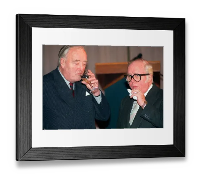 Framed Print : William Whitelaw Conservative MP January 1990 With Sir Richard Attenborough Framed Print : William Whitelaw Conservative MP January 1990 With Sir Richard Attenborough