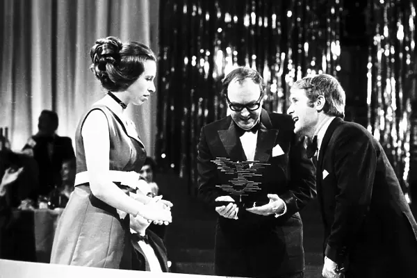 Princess Anne presents the award for best Television light entertainment show to Eric