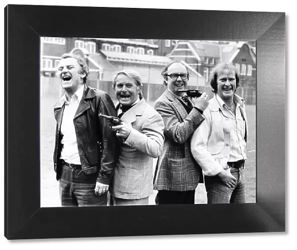 Morecambe and Wise meet the cast of Sweeney April 1978 John Thaw and Dennis Waterman