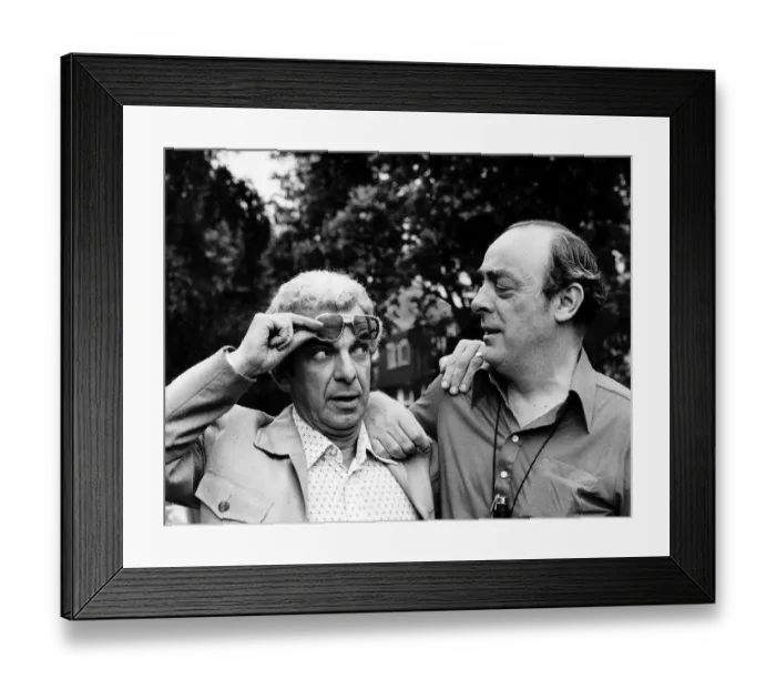 Framed Print : Barry Cryer Comedian and Writer with fellow scriptwriter John Junkin who wrote as a team Framed Print : Barry Cryer Comedian and Writer with fellow scriptwriter John Junkin who wrote as a team