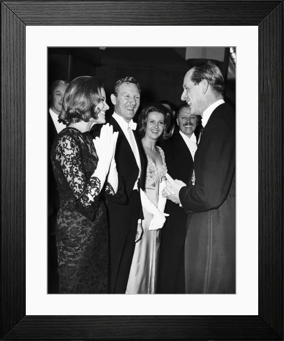Framed Print : Duke of Edinburgh at the Royal film performance of Move over Darling Framed Print : Duke of Edinburgh at the Royal film performance of Move over Darling