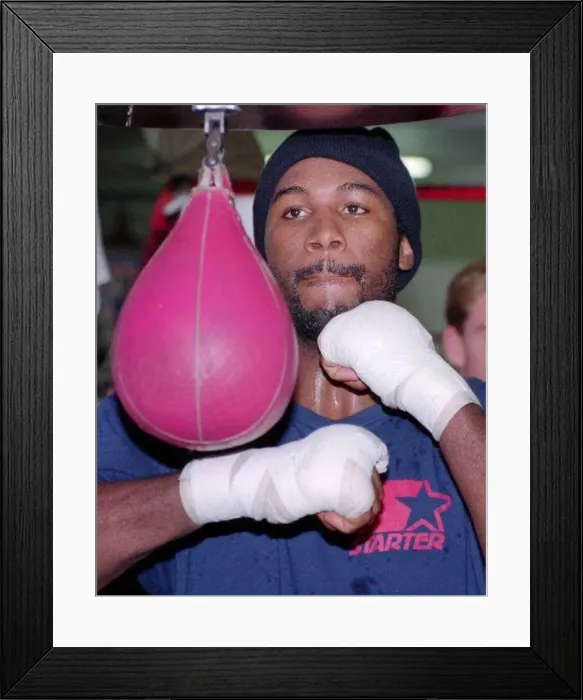  : Lennox Lewis in training for his Heavyweight title fight against Oliver McCall epd