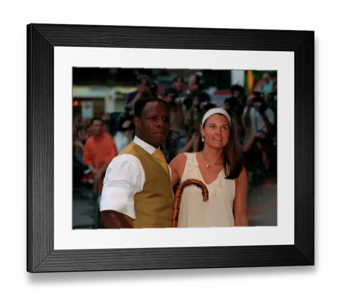 Framed Print : Chris Eubank Boxing August 98 Boxer at the premiere of Armageddon in london