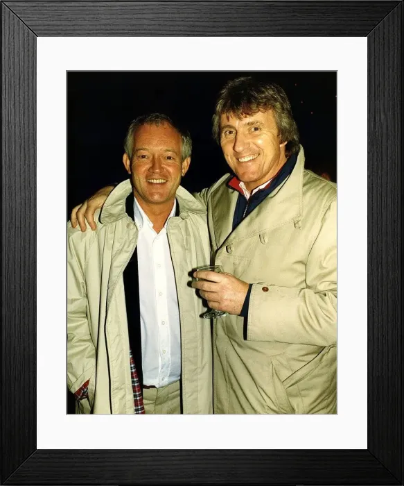 Framed Print : Bruce Welsh and Brian Bennett members of the Shadows pop group Music Framed Print : Bruce Welsh and Brian Bennett members of the Shadows pop group Music