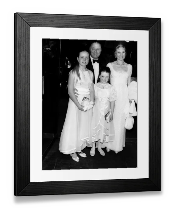 Framed Print : Richard Attenborough With Wife & Daughters
