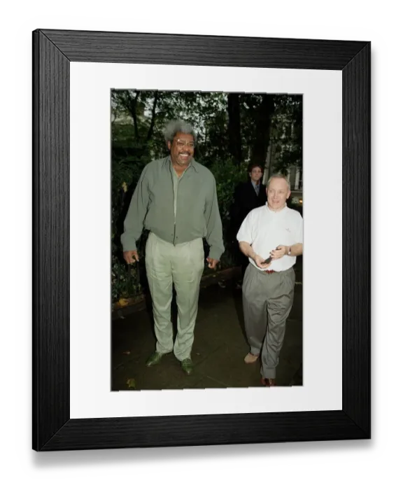 Framed Print : Don King Boxing promoter October 98 Don King with Frank Maloney after a deal was Framed Print : Don King Boxing promoter October 98 Don King with Frank Maloney after a deal was