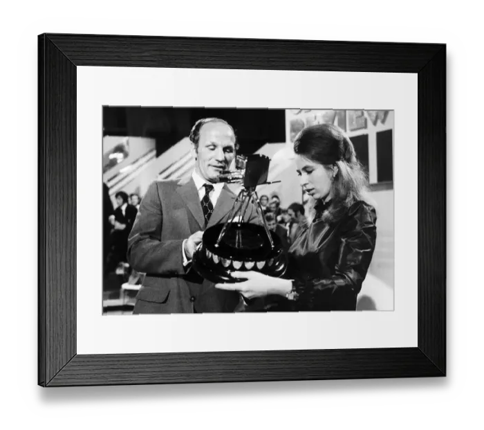 Framed Print : Princess Anne daughter of Queen Elizabeth with Former British Heavyweight boxing champion