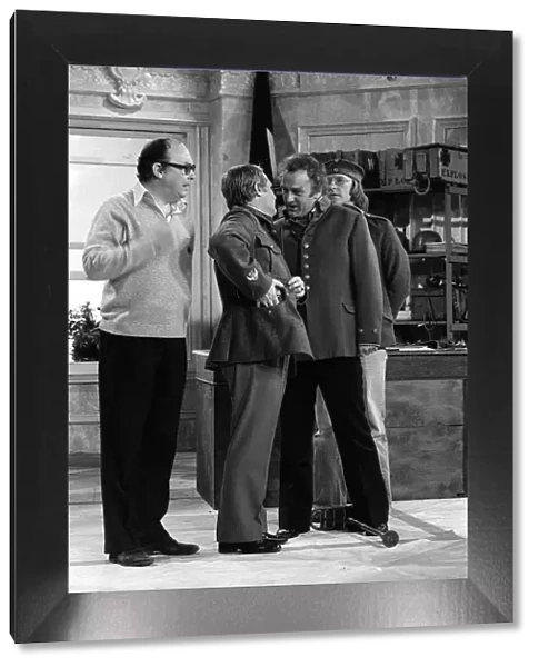 John Thaw and Dennis Waterman - December 1976 with Eric Morecambe