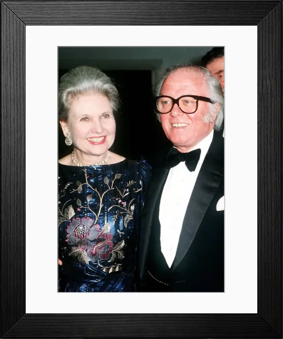 Framed Print : Sir Richard Attenborough Film Director with Lady Attenborough at the B. A. F. T. A. Awards Framed Print : Sir Richard Attenborough Film Director with Lady Attenborough at the B. A. F. T. A. Awards