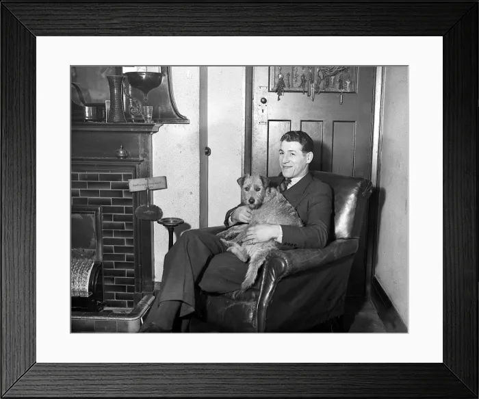 Framed Print : Len Harvey Boxer at home Framed Print : Len Harvey Boxer at home