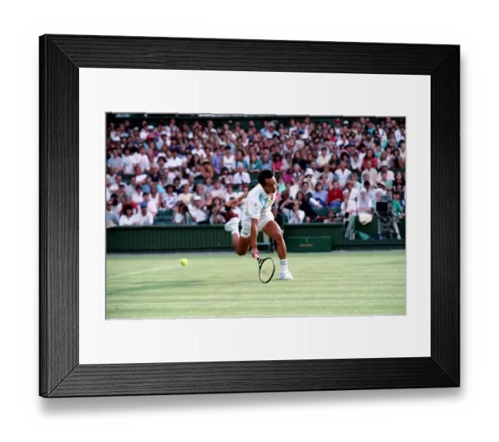 Framed Print : All England Lawn Tennis Championships at Wimbledon Michael Chang in action during