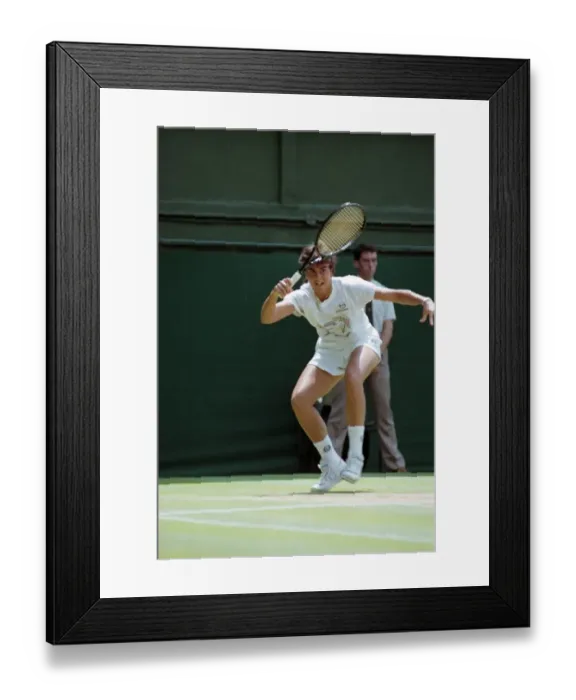 Framed Print : Wimbledon Tennis. Jennifer Capriati In Action. July 1991 91-4217-024 Framed Print : Wimbledon Tennis. Jennifer Capriati In Action. July 1991 91-4217-024